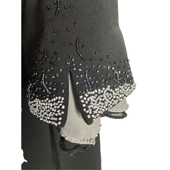 Carissimo Black Beaded Dressy Jacket Size 24 - Picture 6 of 15